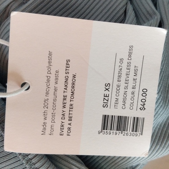 NWT Supre Carson Sleeveless Dress Blue Mist - Picture 4 of 9